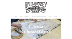 Desktop Screenshot of mullowneyprinting.com
